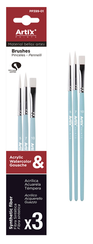 ARTIX PAINTS σετ πινέλων ζωγραφικής PP399-01
