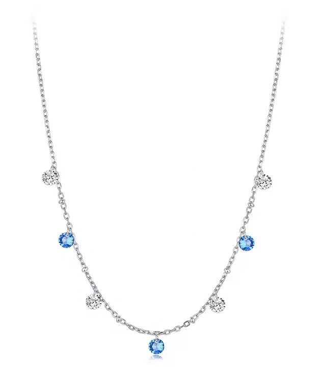 BAMOER κολιέ BSN428 με κυβική ζιρκόνια