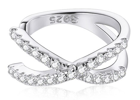 BAMOER σκουλαρίκι cuff SCE997-A με κυβική ζιρκόνια