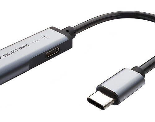 CABLETIME αντάπτορας USB-C σε USB-C & 3.5mm CT-CMACD