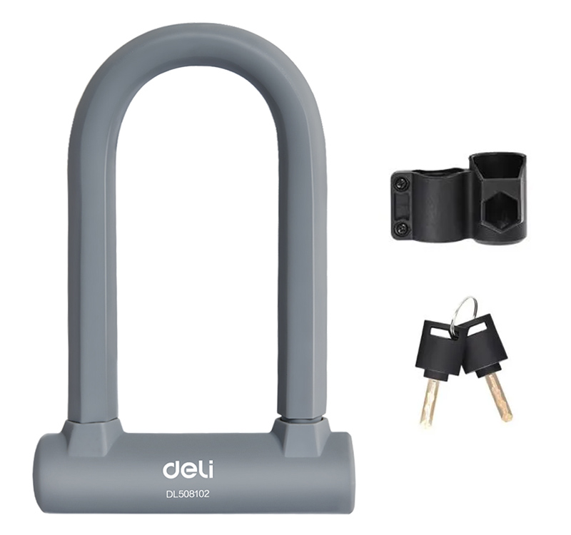 DELI κλειδαριά πέταλο ποδηλάτου με κλειδί DL508102