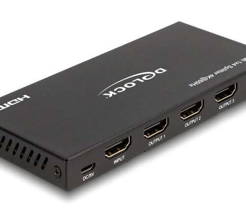 DELOCK HDMI splitter 18652 με downscaler πλήκτρο