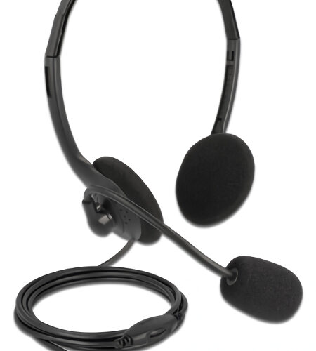 DELOCK headphones με μικρόφωνο 27178