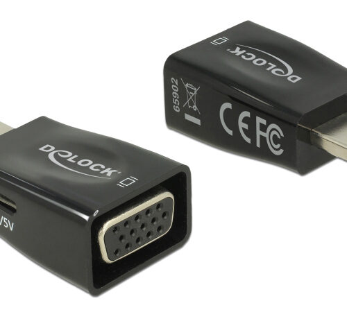 DELOCK αντάπτορας HDMI σε VGA 65902