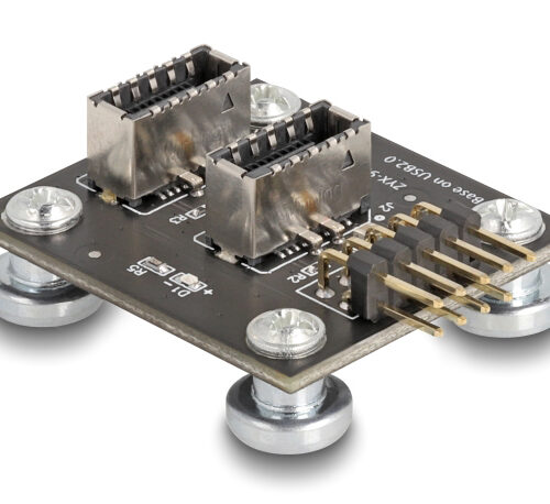 DELOCK αντάπτορας USB 2.0 Pin σε 2x USB Type-E Key A 67176 με USB pin καλώδιο