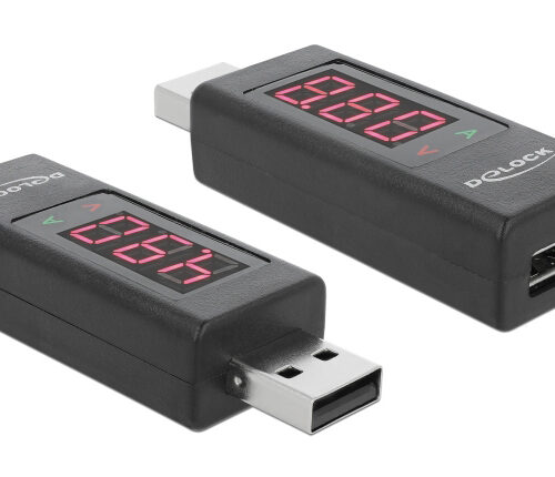 DELOCK αντάπτορας USB 65569 με οθόνη ένδειξης V/A