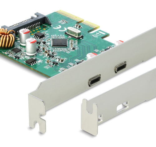 DELOCK κάρτα επέκτασης PCI Express x4 σε 2x USB-C 90397