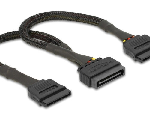 DELOCK καλώδιο SATA 15pin σε 2x SATA 15pin 60135