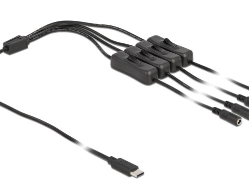 DELOCK καλώδιο USB Type-C σε 4x DC 5.5 x 2.1mm 86802