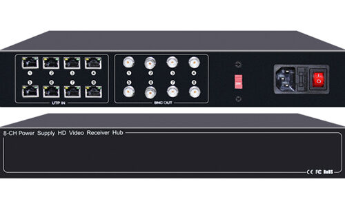 FOLKSAFE video and power receiver hub FS-HD4608VPS12