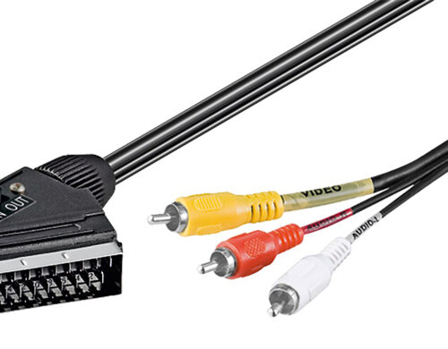 GOOBAY καλώδιο SCART 21-pin σε 3x RCA 50365