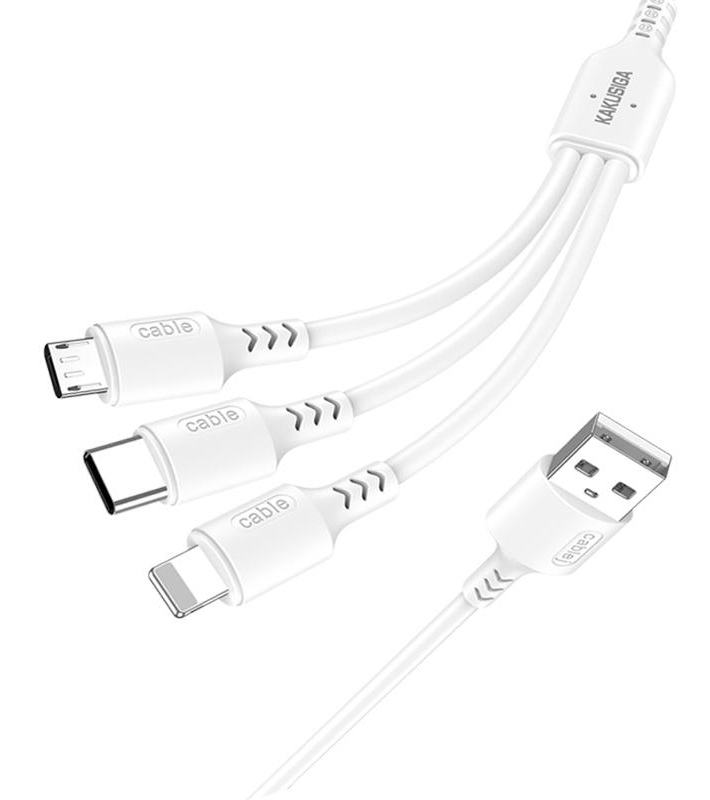 KAKUSIGA καλώδιο USB σε USB-C/Lightning/Micro USB KSC-997