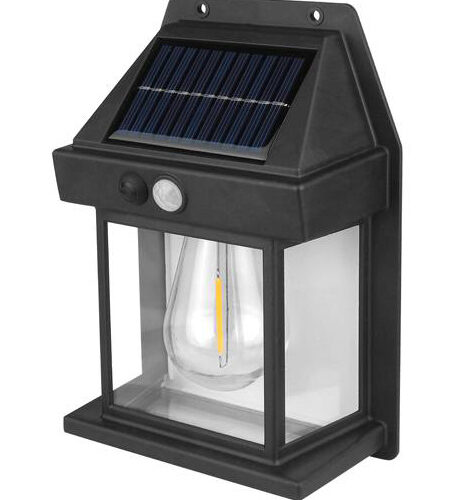 LED ηλιακό φωτιστικό τοίχου LXBK888 με αισθ/ρα φωτός & κίνησης
