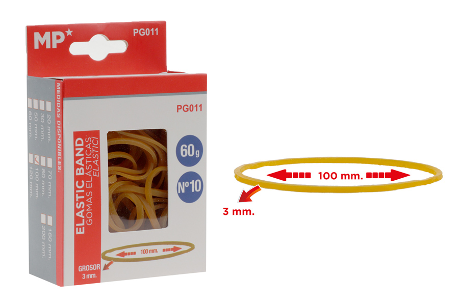 MP λαστιχάκια συσκευασίας PG011 σε κουτί