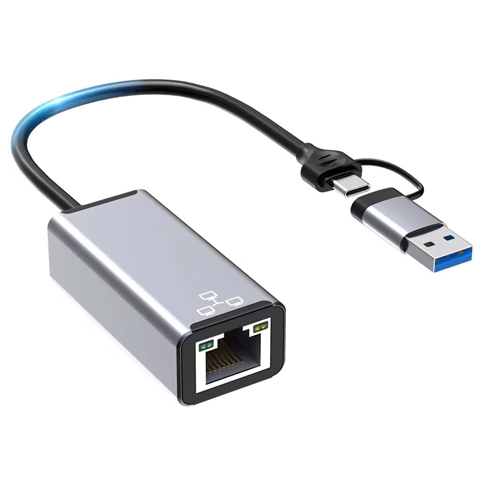 network adapter detech usb-a/usb-c rj45