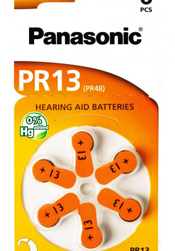 PANASONIC μπαταρίες ακουστικών βαρηκοΐας PR13