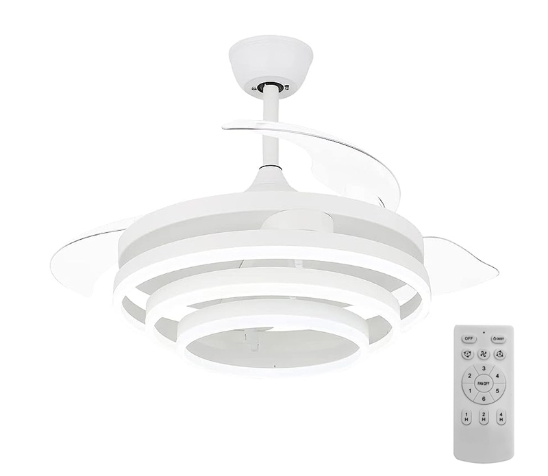 POWERTECH ανεμιστήρας οροφής HLL-0112 με LED φως