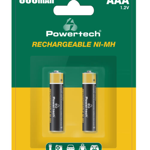 POWERTECH επαναφορτιζόμενες μπαταρίες NI-MH PT-1403