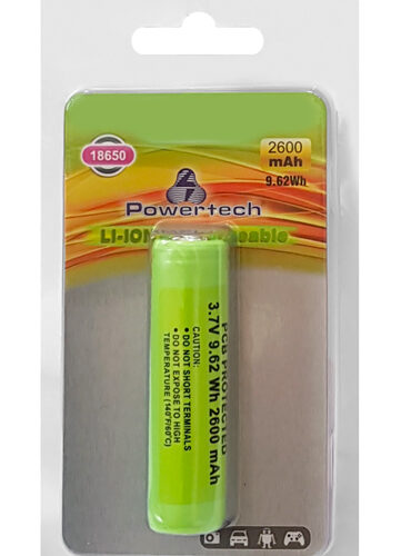 POWERTECH επαναφορτιζόμενη μπαταρία τύπου 18650 PT-863