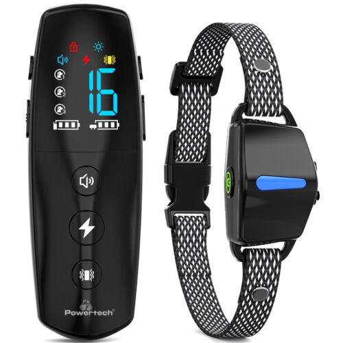 POWERTECH ηλεκτρικό κολάρο εκπαίδευσης σκύλου PT-1398 με ασύρματο χειριστήριο