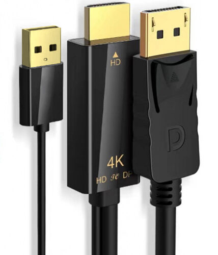 POWERTECH καλώδιο HDMI σε DisplayPort PTH-104