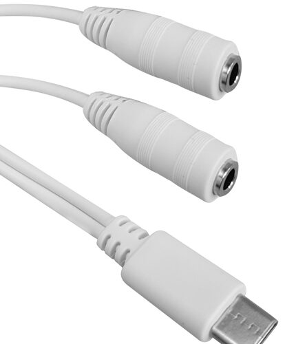 POWERTECH καλώδιο USB-C σε 2x 3.5mm CAB-UC055