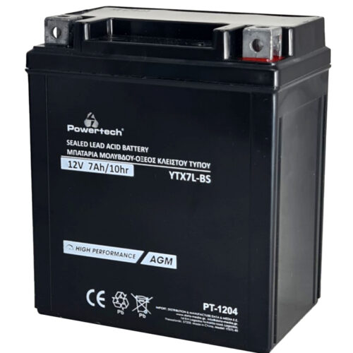 POWERTECH μπαταρία μολύβδου μοτοσυκλέτας PT-1204