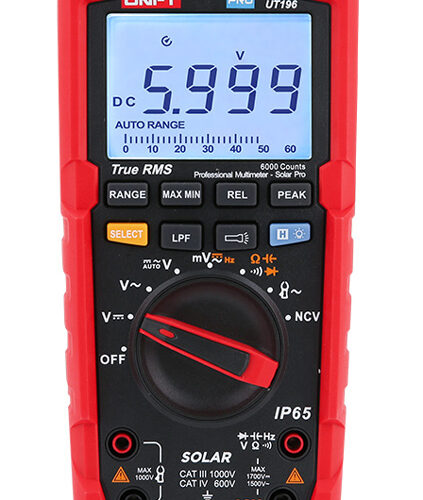 UNI-T ψηφιακό πολύμετρο Solar Pro UT196