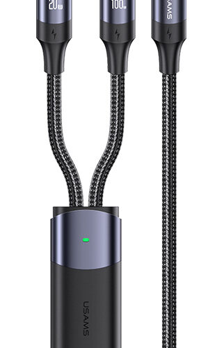 USAMS καλώδιο USB-C σε USB-C & Lightning US-SJ550