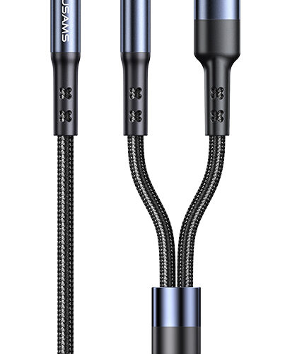 USAMS καλώδιο ήχου 3.5mm σε USB-C & 3.5mm US-SJ555