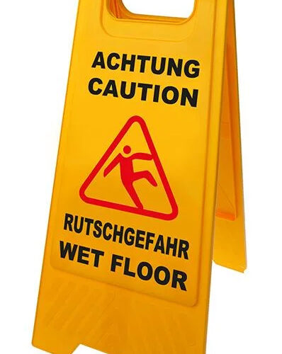 Προειδοποιητική πινακίδα "caution wet floor" 520112